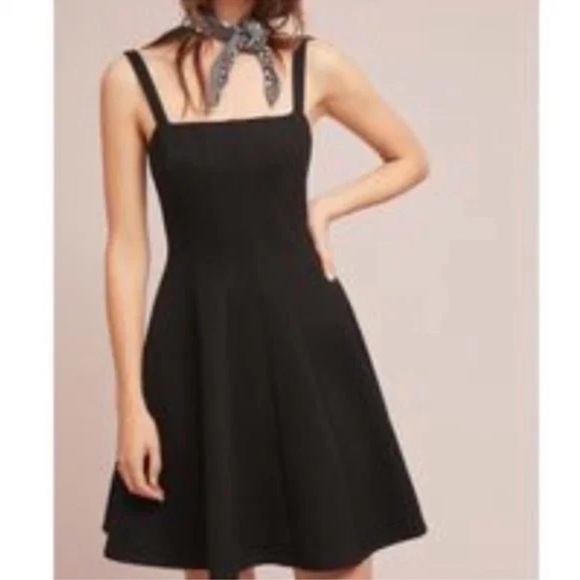 Bailey 44 Dresses & Skirts - Anthropologie Bailey 44 Antonella Fit & Flare Dress In Black Back Zip A1